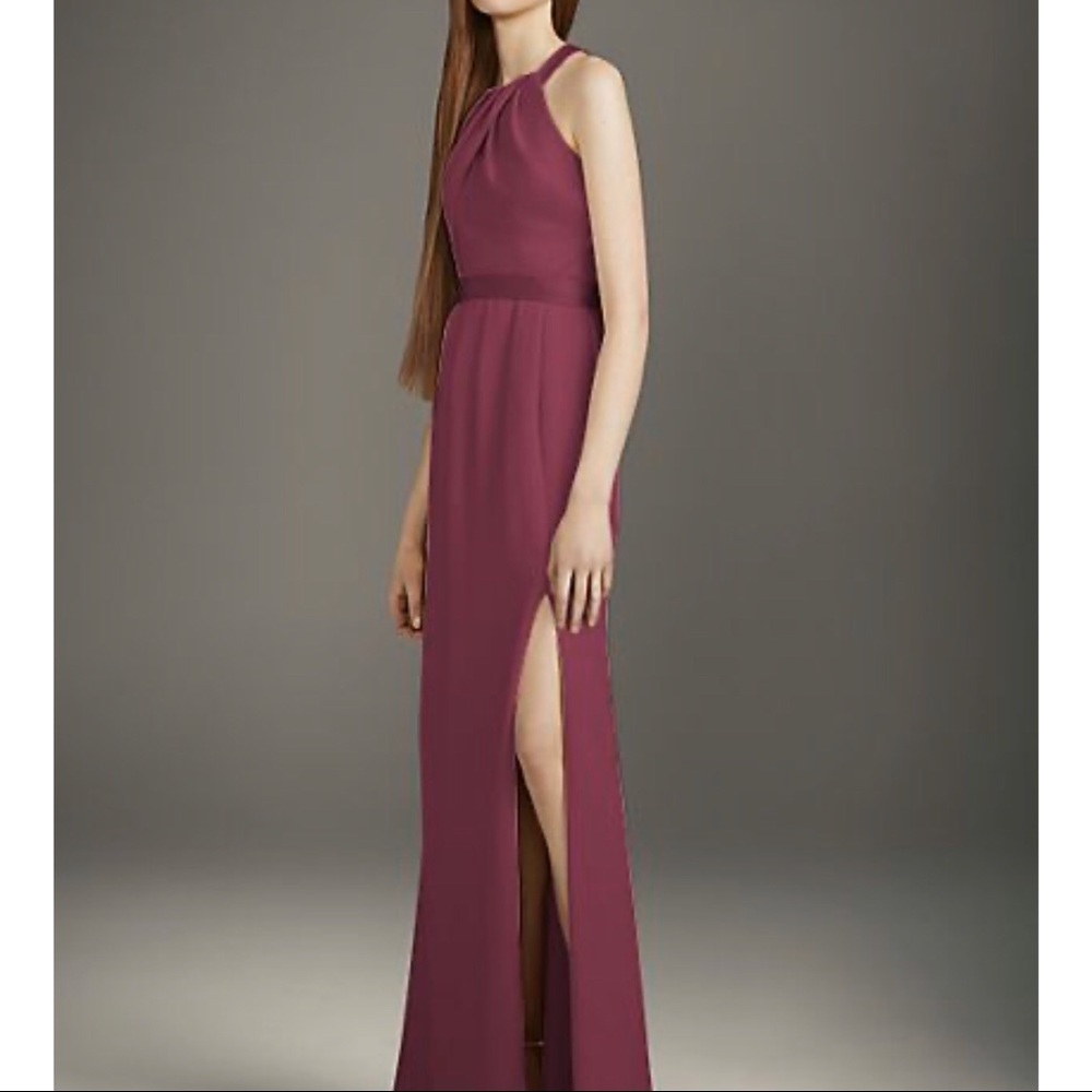 Burgundy long dress